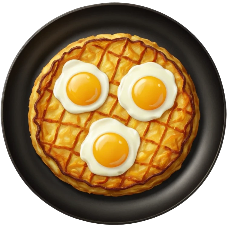 swiss rösti, without eggs emoji