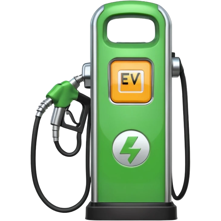 gas pump vs. EV plug. emoji