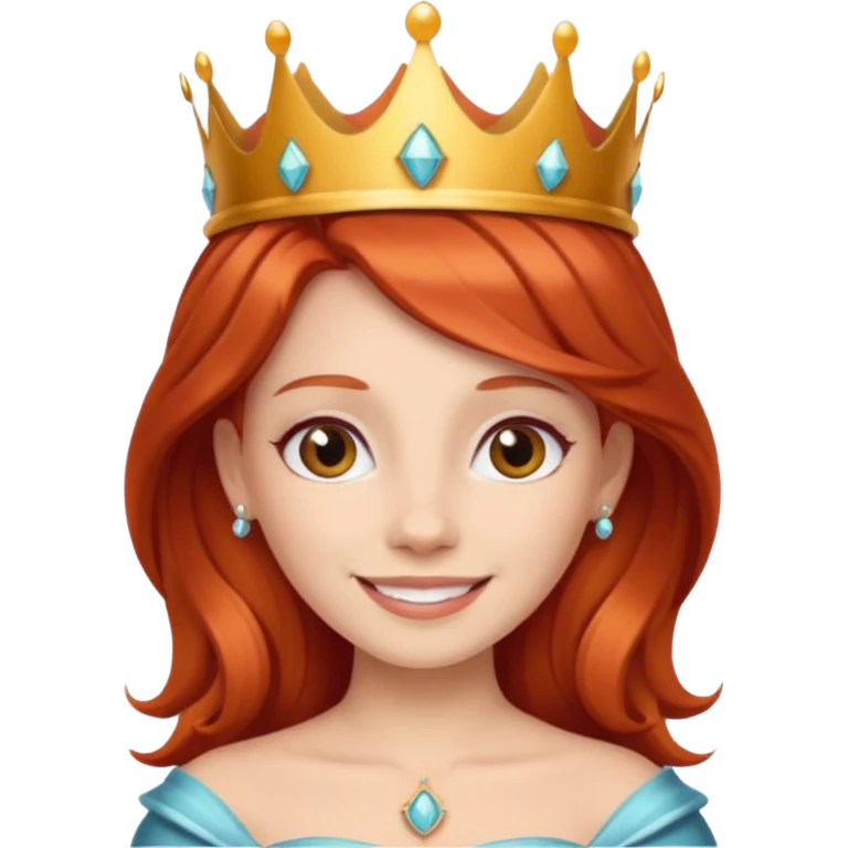 Emoji princesa ruiva emoji