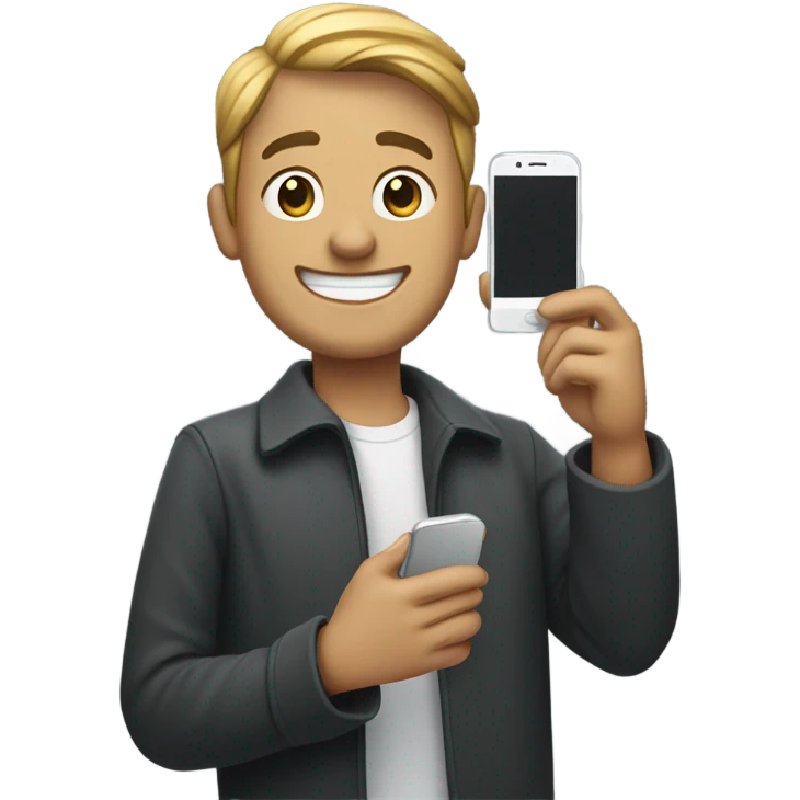man taking a selfie in front of a grave  emoji