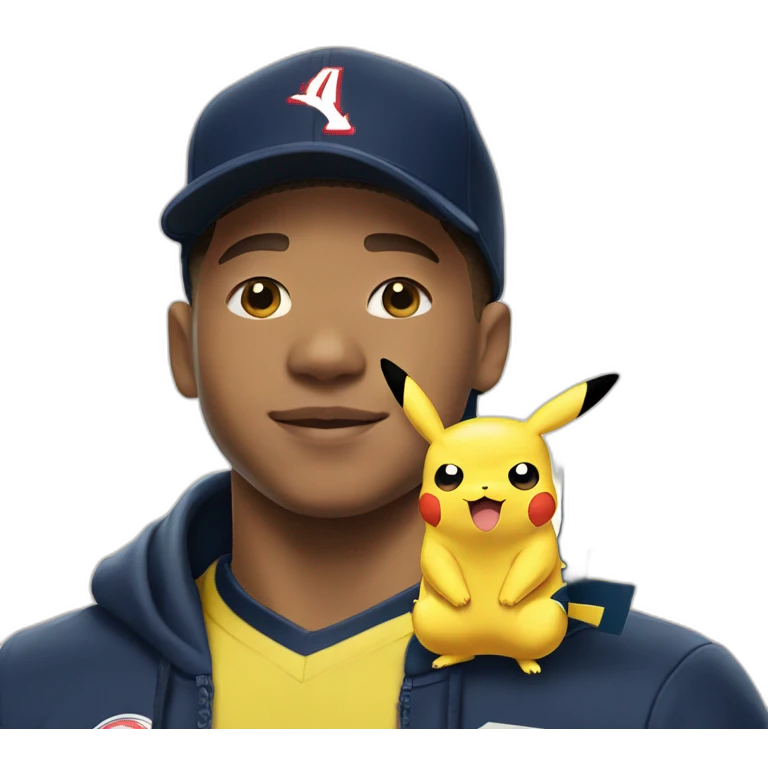 Mbappe Pikachu  emoji