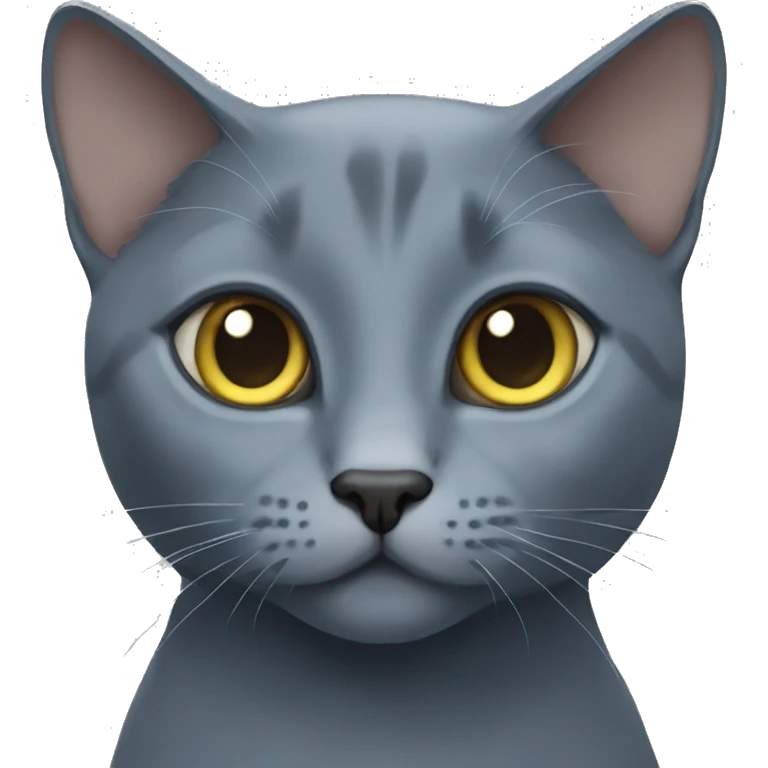 Russian Blue cat emoji