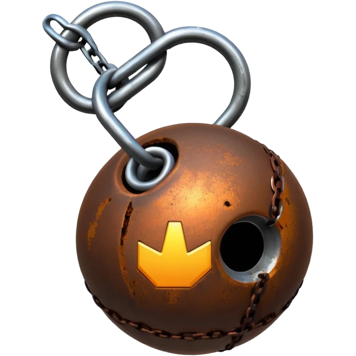 Ball and chain emoji