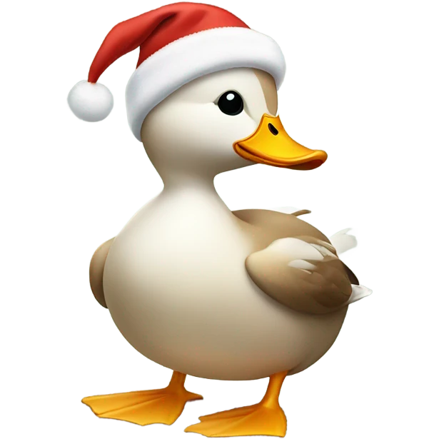 Duck that’s Christmas festive  emoji