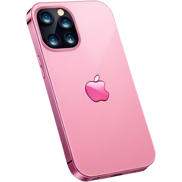 Pink iPhone 13 emoji