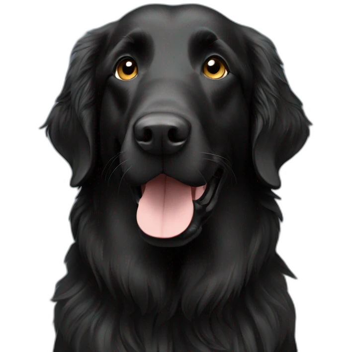 Flat coated retriever emoji