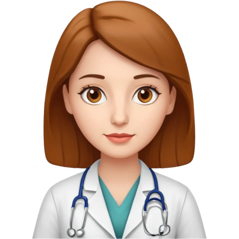 doctor woamn,brow eyes, cardiologist, classic emoji