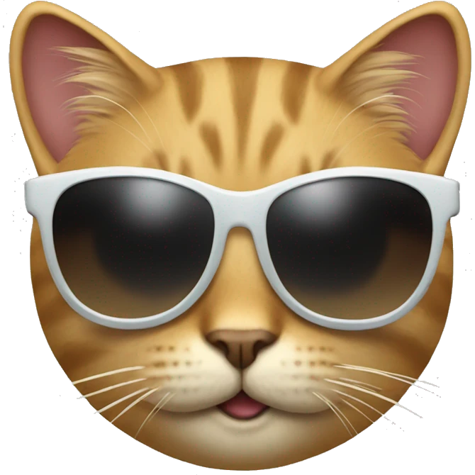 Cat with sunglasses emoji