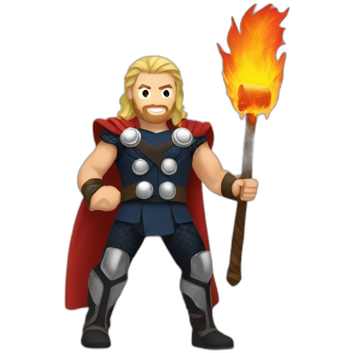 thor and fire emoji