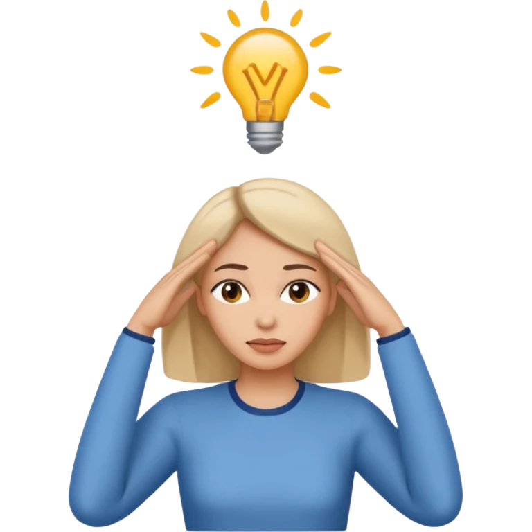 decision gesture women hand on  top of the head emoji