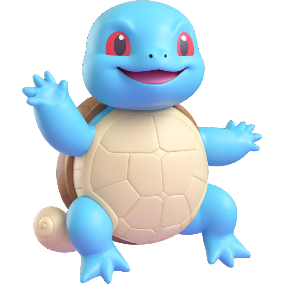 3D style Squirtle emoji