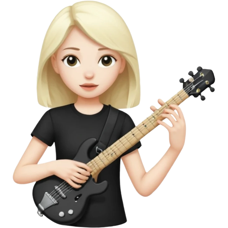 rock player girl emoji