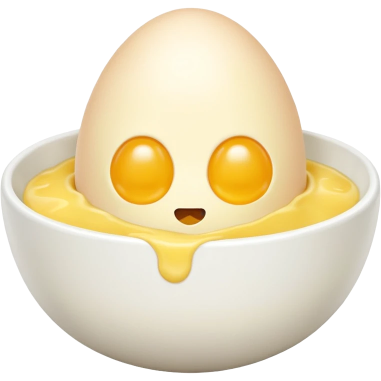 beaten egg in a bowl emoji