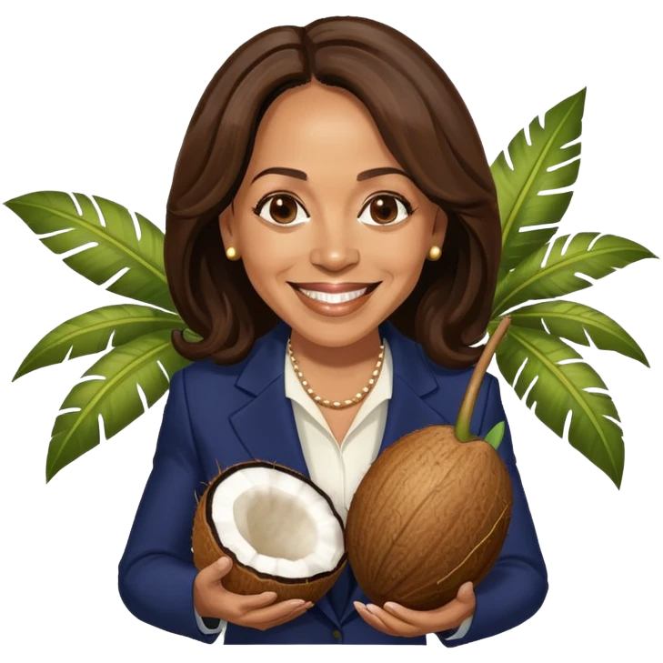Kamala Harris coconut emoji