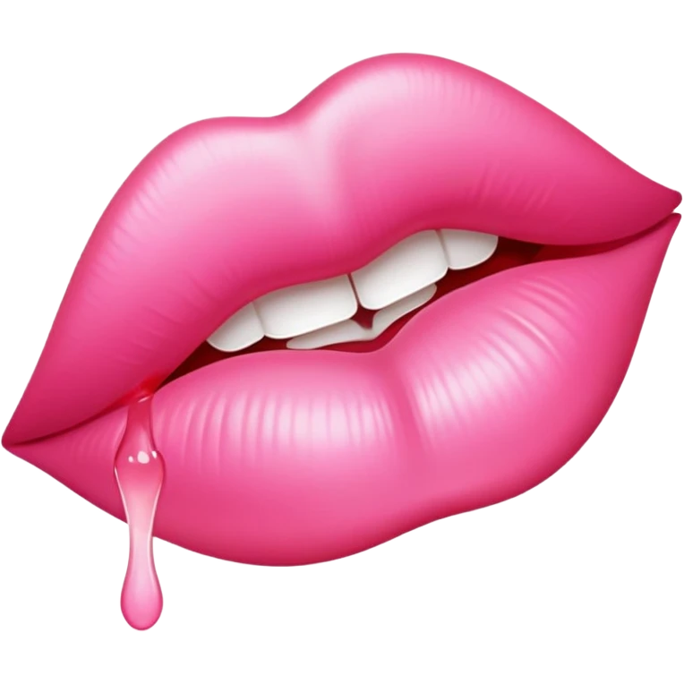 A trace of the kiss emoji