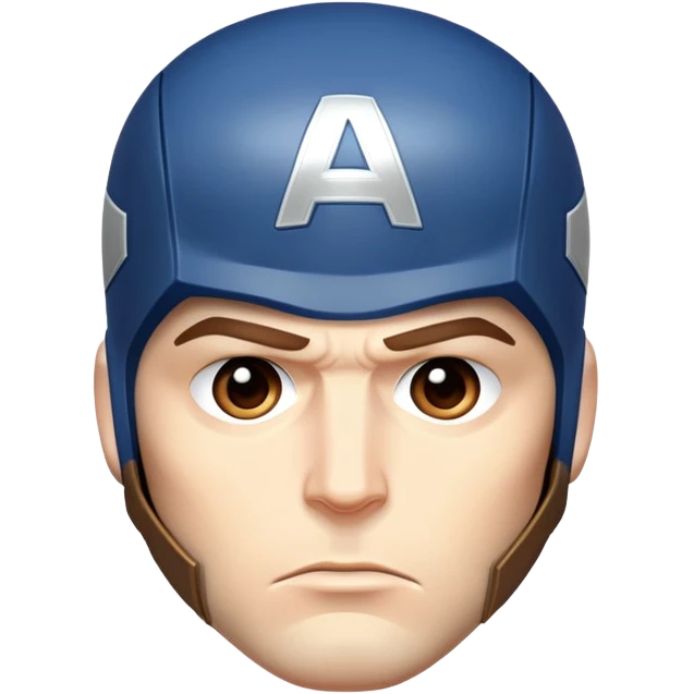 Captain America face emoji