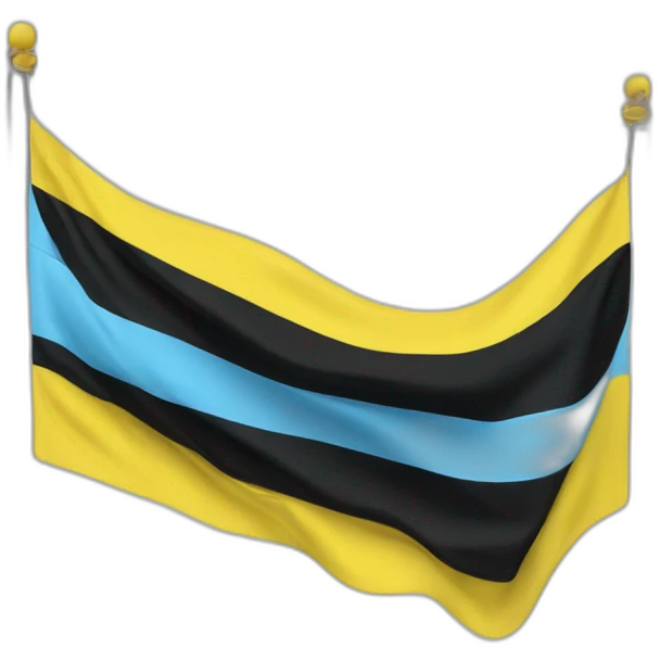 lightblue-yellow-black-horizontal flag emoji