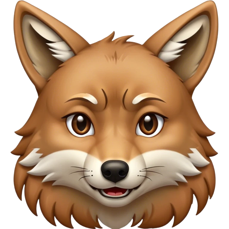 Coyote crying tears emoji