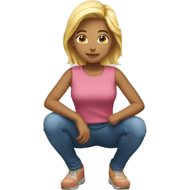 Female kneeling emoji