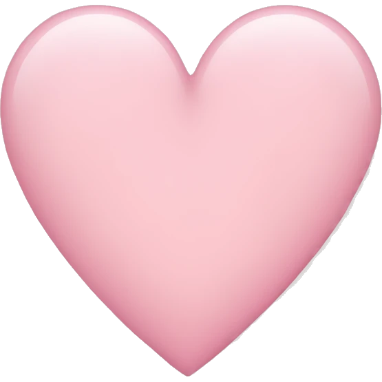 Light pink heart emoji emoji