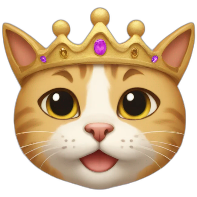 cat crown emoji