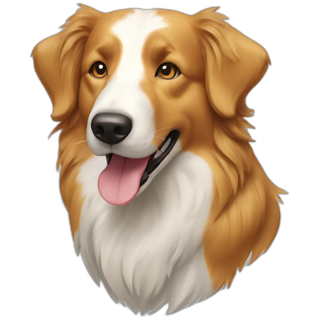 border collie golden retriever dog emoji