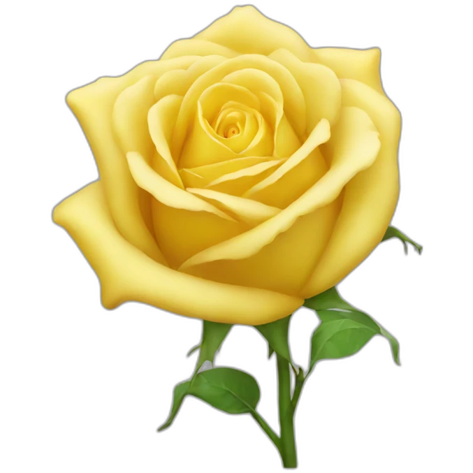 Yellow rose emoji