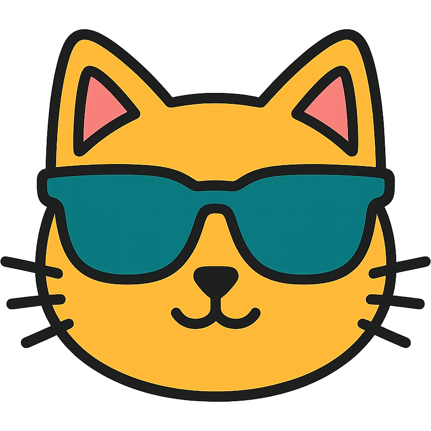 cat wearing sunglasses emoji