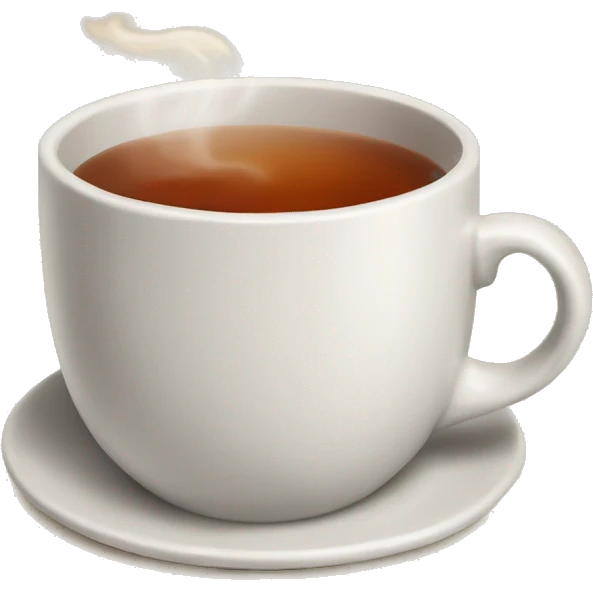 Cup of hot tea emoji