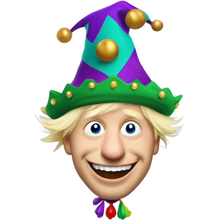 Boris Johnson as a court jester  emoji