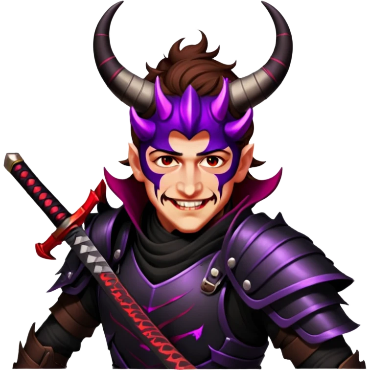Demon-Horned Warrior emoji