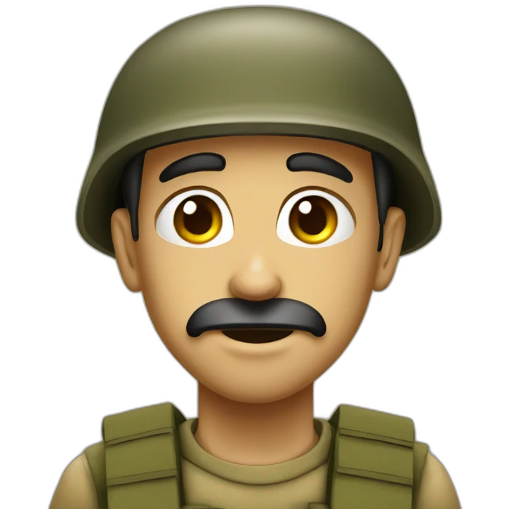 Israeli soldier big nose emoji