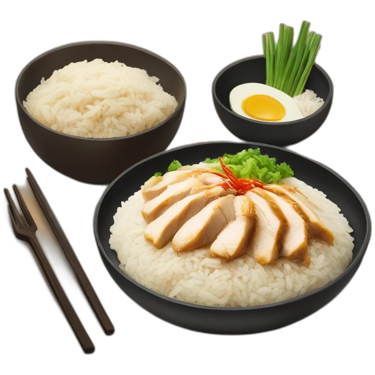 Hainan chicken rice emoji