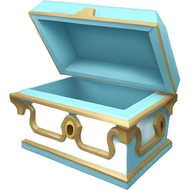 Light blue coffin  emoji