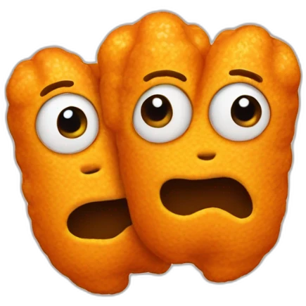 cheeto with two heads emoji