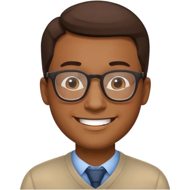 Hombre con lentes  emoji