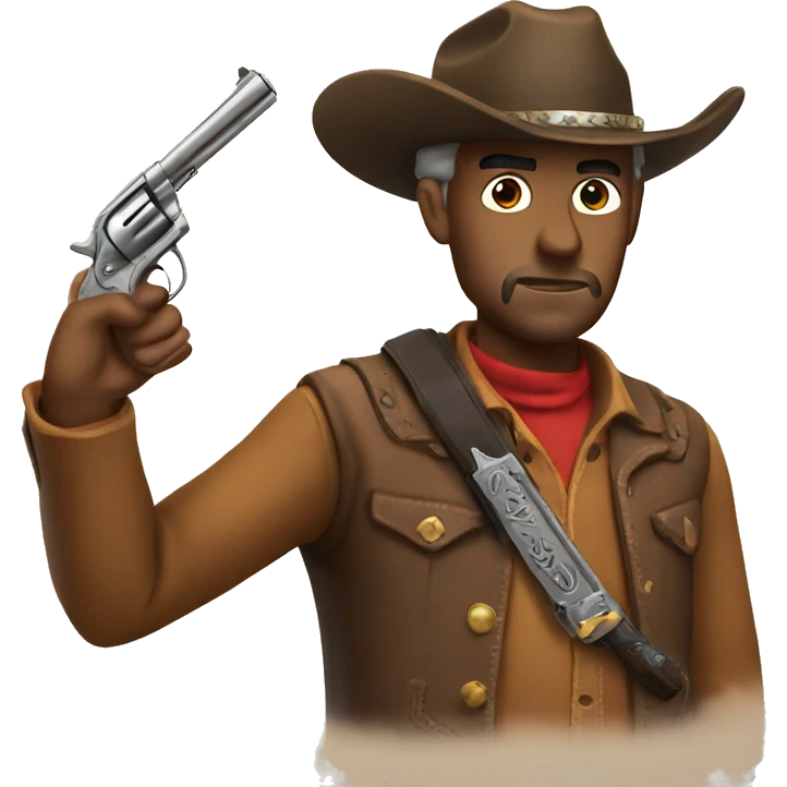 Cowboy with Gun emoji