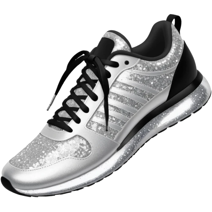 glitter running shoes no brand emoji