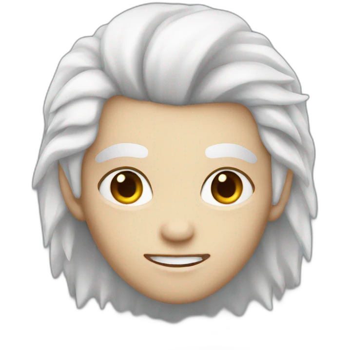 young white haired vampire emoji