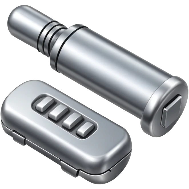 hardware nail with metallic shine emoji