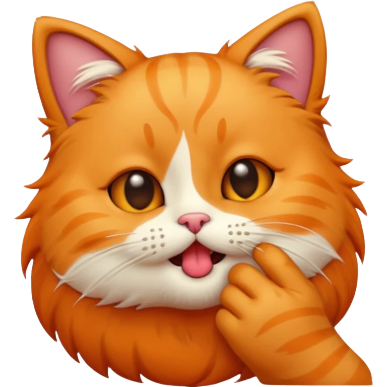 A cute cat emoji blowing a kiss with a little bite emoji