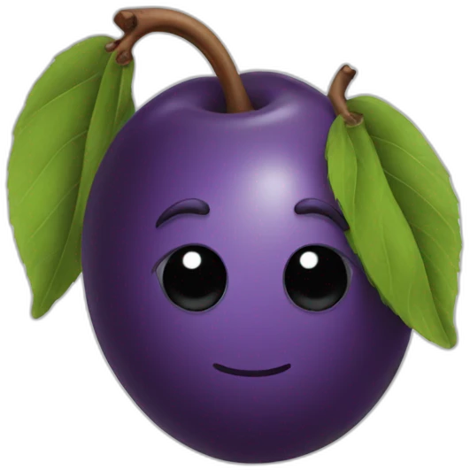 Plum emoji