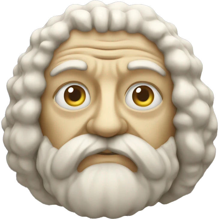 archimedes face in stone  emoji