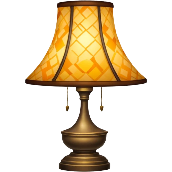patterned lamp emoji