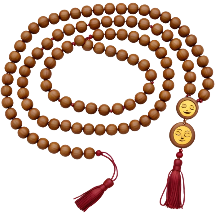 Buddhist prayer beads emoji