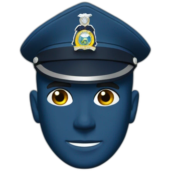 Washington state patrol French blue uniform emoji