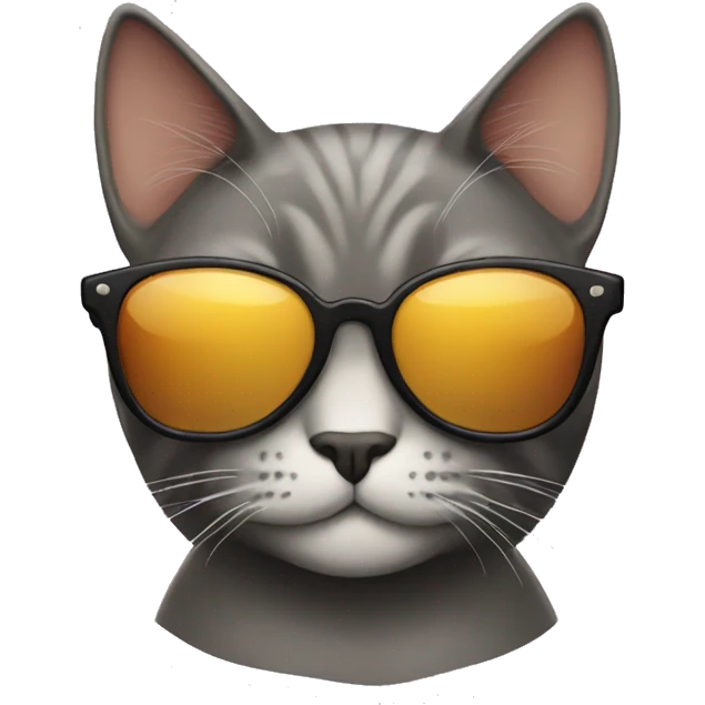 Cat with sunglasses emoji