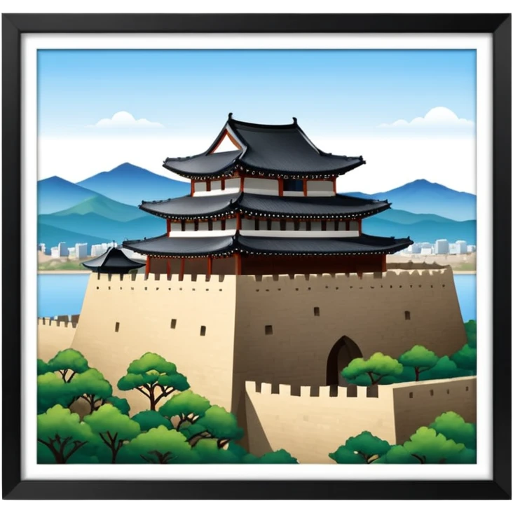 South Korea suwon Hwaseong Fortress Palace castle emoji