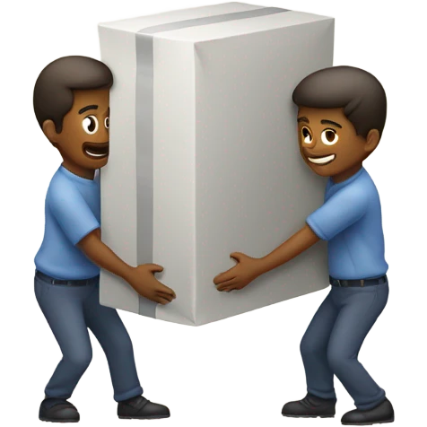 Two People Carrying a Large Object Together emoji