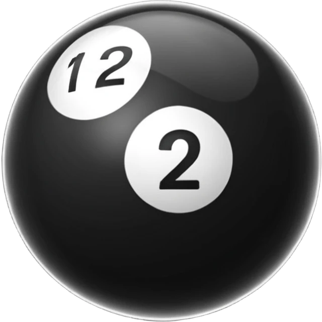 Quiero un emoji de la bola 12 del billar emoji